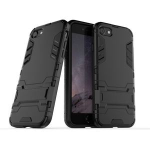 iPhone SE (2022/2020), iPhone 8 / 7 Hoesje - Coverup Armor Kickstand Back Cover - Zwart