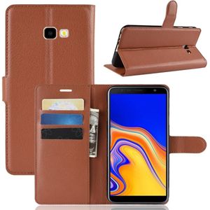 Samsung Galaxy J4 Plus (2018) Hoesje - Book Case - Bruin