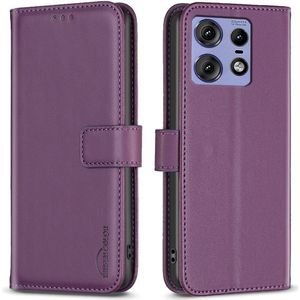 Motorola Edge 50 Pro Hoesje - BINFEN Book Case - Paars