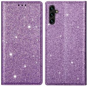 Samsung Galaxy A15 Hoesje - Coverup Glitter Book Case - Paars