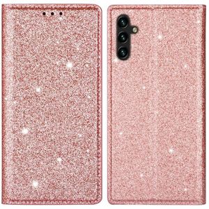 Samsung Galaxy A05s Hoesje - Coverup Glitter Book Case - Rose Gold