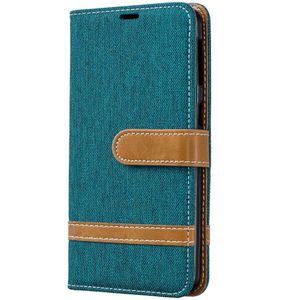 Samsung Galaxy A40 Hoesje - Denim Book Case - Groen
