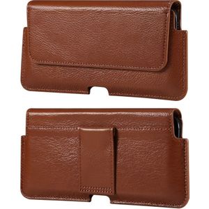 Coverup Universele Leren Riemclip Case voor Smartphones - 6,1 inch - Bruin