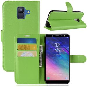 Samsung Galaxy A6 (2018) Hoesje - Book Case - Groen