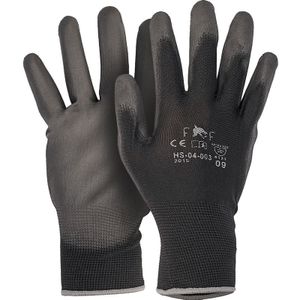 PU handschoenen 11/XXL zwart (12 Paar)
