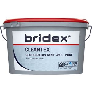 Bridex Cleantex muurverf afwasbaar extra mat 5L RAL9010