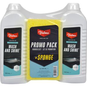 Valma S05 Wash and Shine met spons 2x500ml