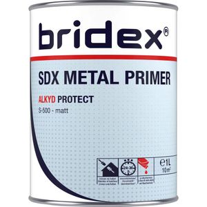 Bridex SDX Metal Primer alkyd 1L wit