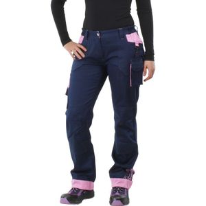 Cerva dames werkbroek Yowie 40 donkerblauw/paars