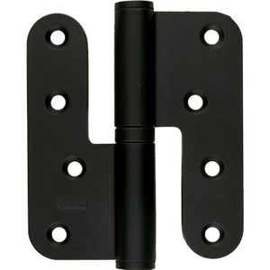 HDD paumel 100x88 Zwart DIN links - Belgisch rechts