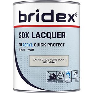 Bridex SDX Lacquer lak acryl 1L zacht grijs mat
