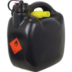 Benzinekan zwart 5L