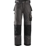 Snickers DuraTwill werkbroek met kniezakken Loose fit 3312 50 grijs