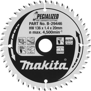 Makita HM cirkelzaagblad 136x20x1,4mm 48T
