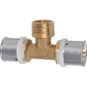 Pers T-stuk puntstuk 20x3/4"x20mm