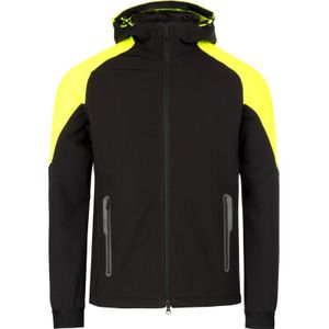 Snickers FlexiWork hoodie met rits 8025 M neon geel