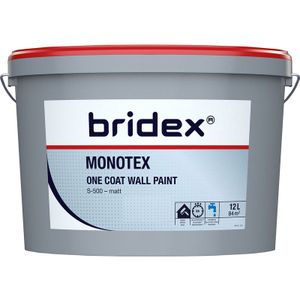 Bridex Monotex muurverf extra dekkend mat 12L RAL 9010