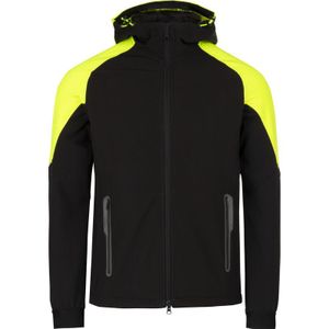 Snickers FlexiWork hoodie met rits 8025 XL neon geel