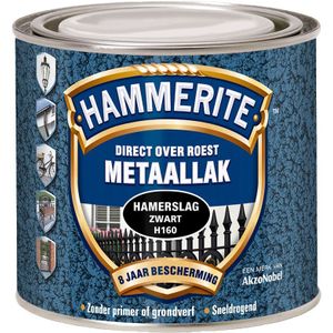 Hammerite hamerslag metaallak 250ml zwart H160