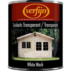 Verfijn Tuin- & Steigerhoutbeits Transparant 750ml white wash