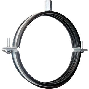 Spiraliet beugel met rubber 100mm
