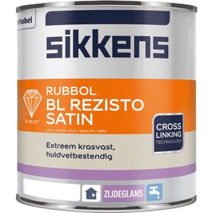 Sikkens Rubbol BL Rezisto Satin Acryl 1L crème wit RAL9001