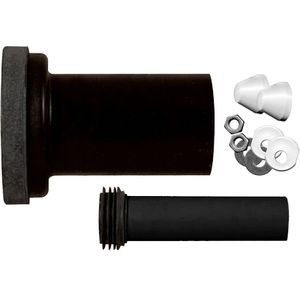 Set wc-inbouwsysteem aan-en afvoer Zwart