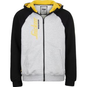 Snickers hoodie met rits 2888 S grijs