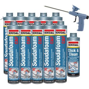 Soudal Soudafoam Click & Fix Combibox 10x750ml (Doos)