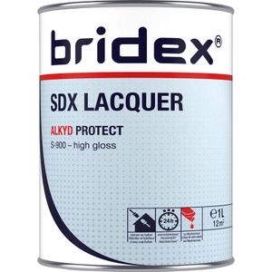Bridex SDX Lacquer lak alkyd 1L RAL9010 hoogglans