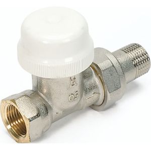 Begetube thermostatiseerbare radiatorkraan 3/8" recht