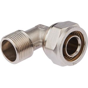 Knel puntstuk haaks 90deg Alupex 3/4"x20mm