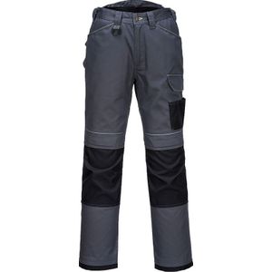 Portwest Urban werkbroek met kniezakken + gratis kniestukken 52 grijs/zwart