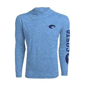 Costa Del Mar Tech Hood overhemd voor heren, koningsblauw, XL