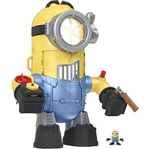 Fisher-Price Imaginext GNY91 - Minions MinionBot playset, robot met Minion-figuren en aanvalsactie, babyspeelgoed, voor kinderen vanaf 3 jaar.
