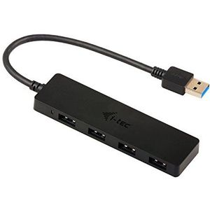 i-tec USB 3.0 Slim Passieve HUB 4 Port zonder netadapter, voor notebook, ultrabook, tablet, pc, ondersteunt Win en Mac OS
