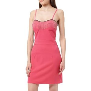 COBIE Dames mini-jurk met parelkettingen 19227022-CO01, roze, S, Mini-jurk met parelkettingen, S