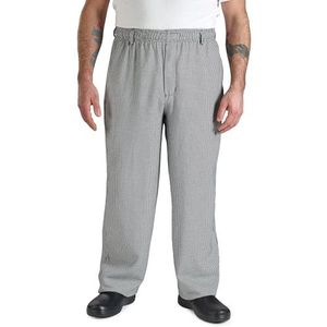 Mercer Culinary Millennia Unisex Cook Broek in Hounds Tooth, S, Zwart/Wit, 1
