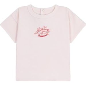 Petit Bateau T-shirt met korte mouwen voor meisjes, Roze, 12 Maanden