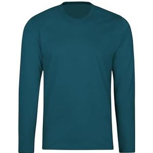 trigema Shirt met lange mouwen van 100% katoen, petrol, XL