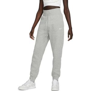 Nike DQ5688-063 W NSW PHNX FLC HR Pant Std Sportbroek Dames Dk Grey Heather/Sail maat XL-S