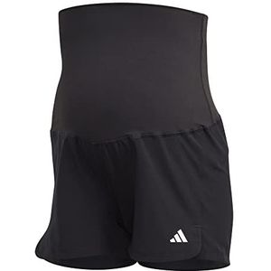 adidas Dames Pacer AEROREADY Train Essentials Woven Shorts (Maternity), Black/White, XS