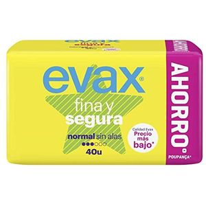Evax - Normal Fijne en Veilige Super Absorberende Maandverband - 40 Stuks