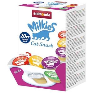 Animonda Multipack Kattenmelk Mix Variety, Milkies/83099, Geportioneerd, 60 X 15 G