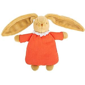 Trousselier - Zacht speelgoed - Bunny Trooster - 20 cm hoog - Biologisch Coton - Classic Chic - Ideaal geboortegeschenk - Machine Wasbaar - Oranje Organische Kleur - 2 tellen