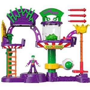 Mattel Fisher-Price Imaginenext GBL26 - DC Jokers zalmspeelgoed fabriek, met jokerfiguur, lift, speelgoed vanaf 3 jaar