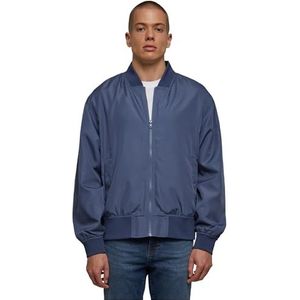 Urban Classics Heren jas gerecycled bomber jacket vintage blauw 4XL, Vintage blauw, 4XL