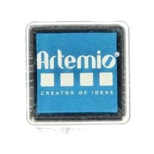 Artemio 10005105 stempelkussen, 3 x 3 cm, cyaan