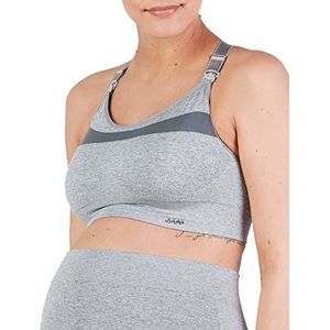 Woma sportbeha voor zwangerschap en borstvoeding, grijs., M