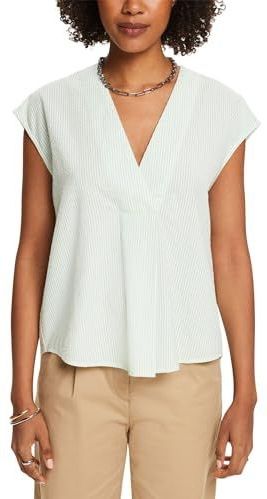 ESPRIT Blouse  lichtgroen / offwhite
